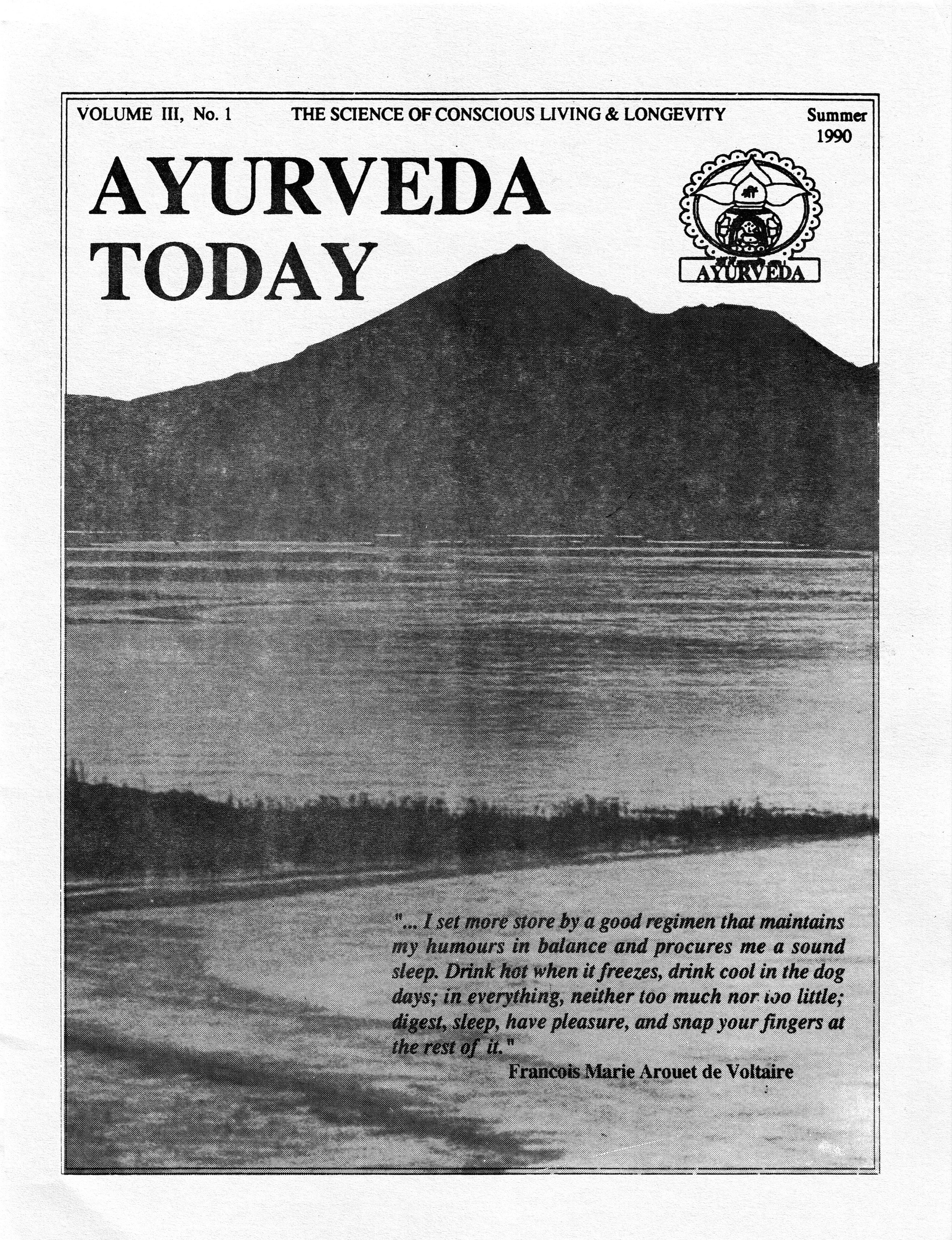1990 Summer Ayurveda Today