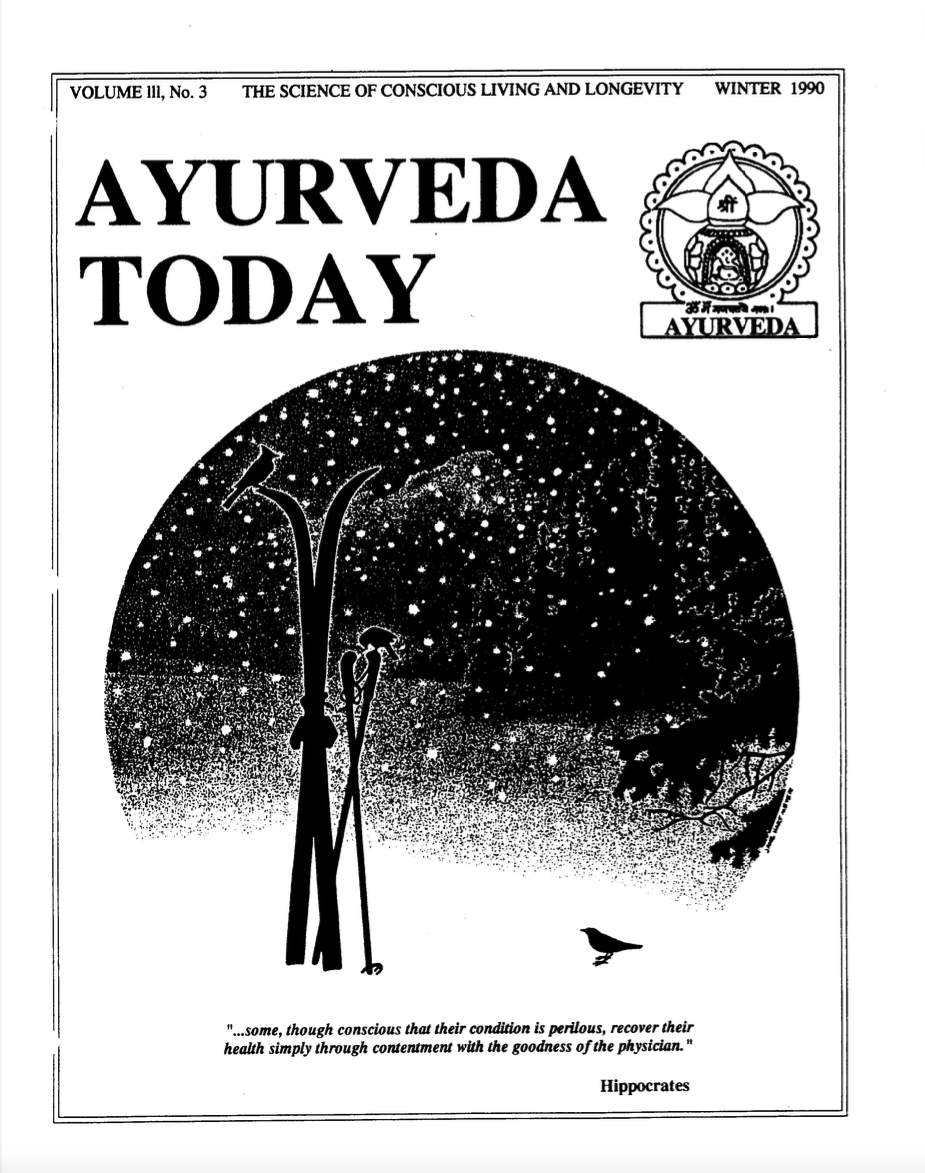 1990 Winter Ayurveda Today