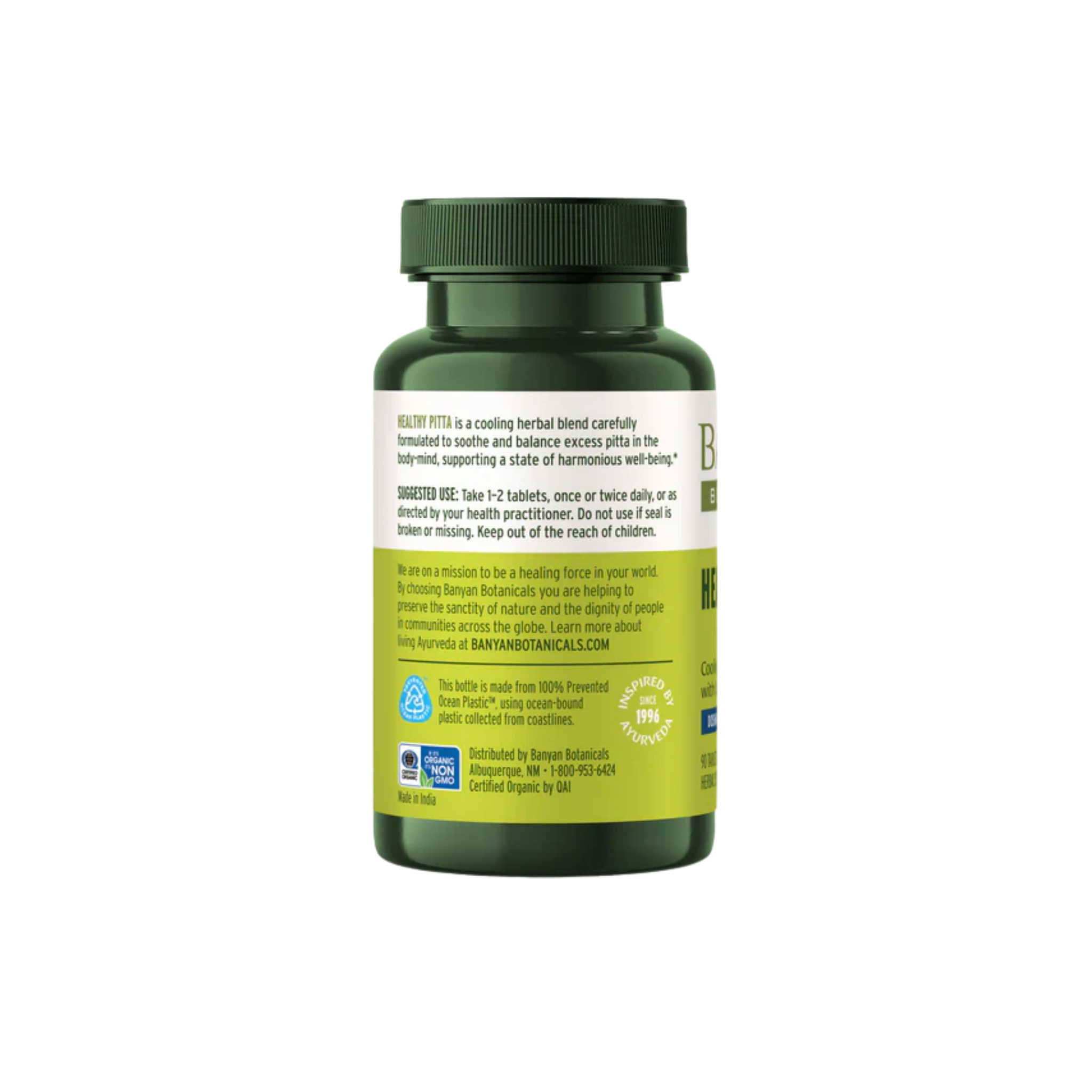 Banyan Botanicals Healthy Pitta Tablets
