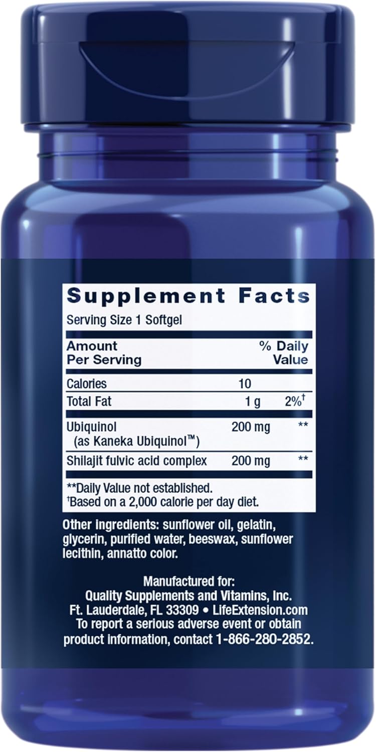 Life Extension Super Ubiquinol CoQ10 with Enhanced Mitochondrial Support (30 softgels)