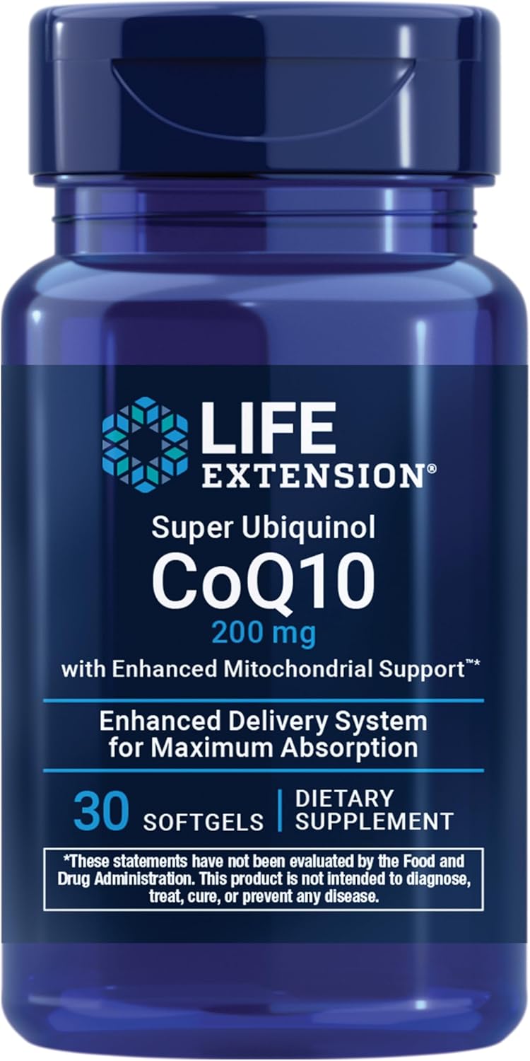 Life Extension Super Ubiquinol CoQ10 with Enhanced Mitochondrial Support (30 softgels)