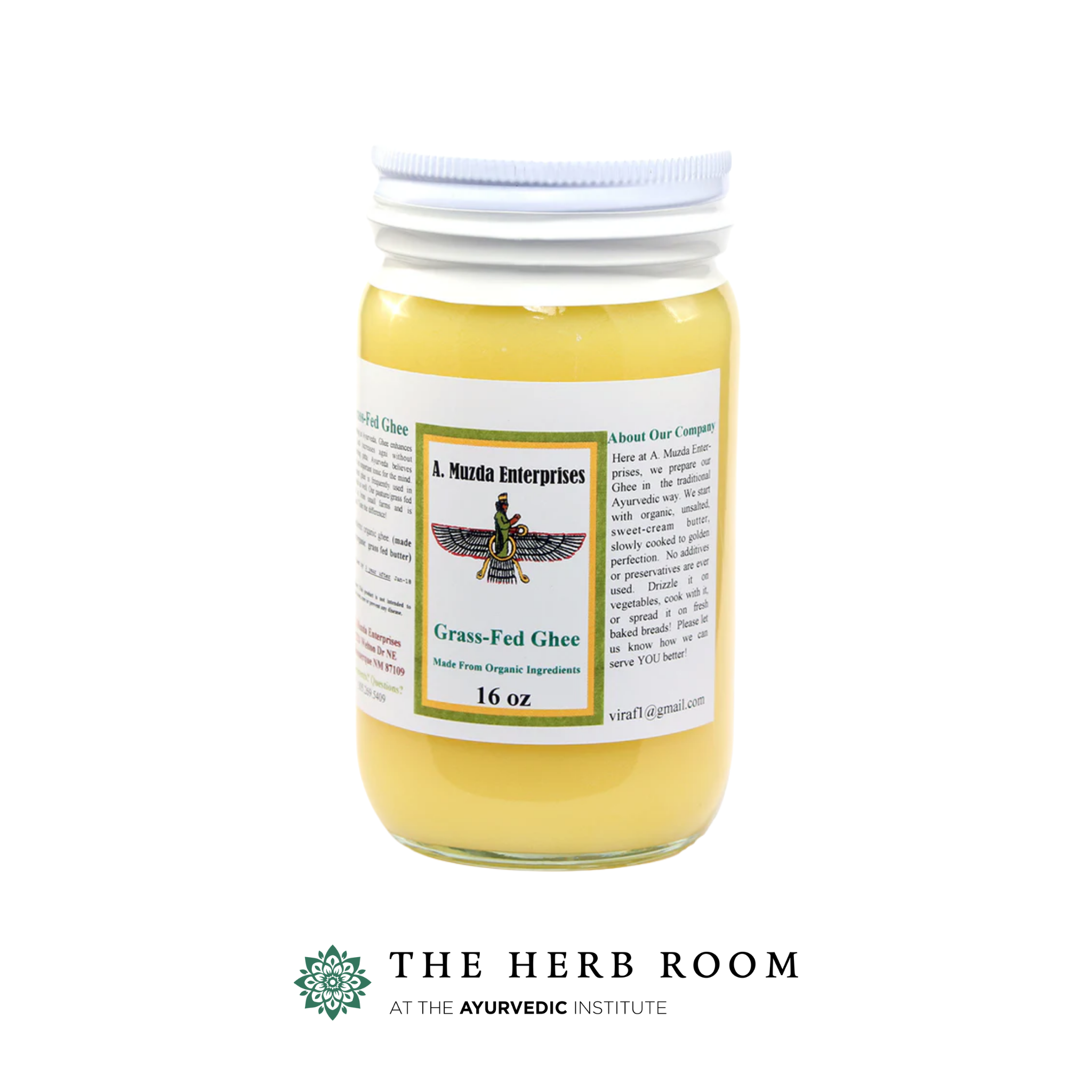 Muzda Enterprises Grass Fed Ghee (16 oz)