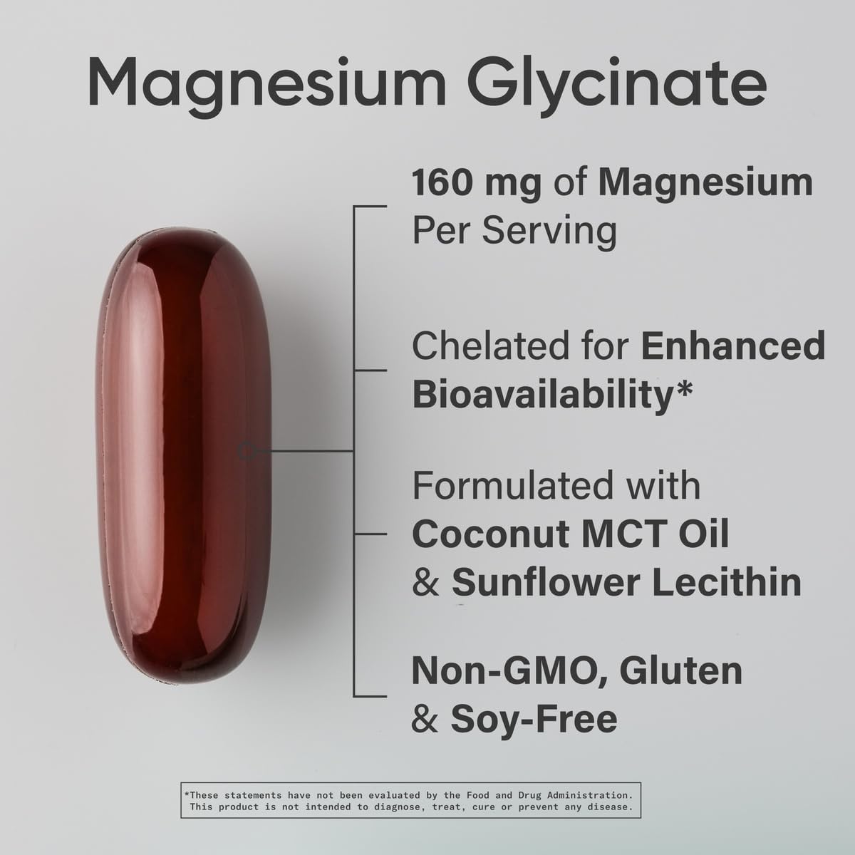 Sports Research Magnesium Glycinate (Liquid Softgel - 60 Count)