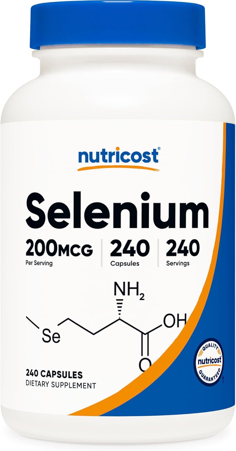 Nutricost Selenium 200mcg (240 Capsules)