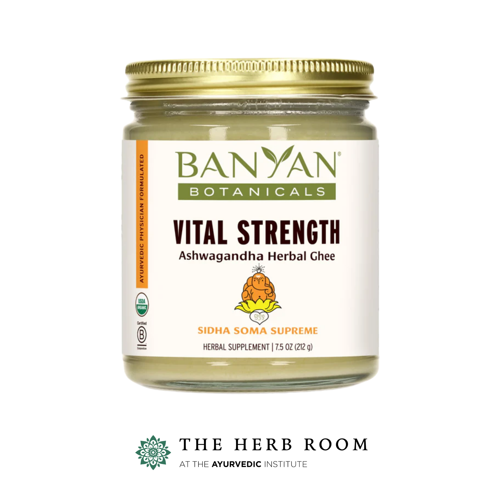 Sidha Soma Supreme Ashwagandha Ghee (7.5 oz) (Now Vital Strength Ghee)