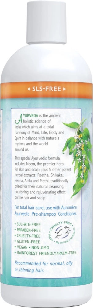 Auromere Ayurvedic Shampoo Neem Plus 5