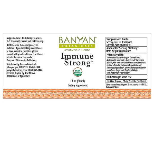 Banyan Botanicals Immune Strong liquid extract (1 oz)