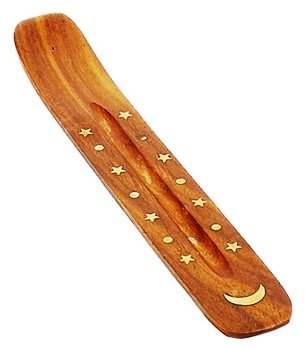 Incense Burner, Wood w/inlays