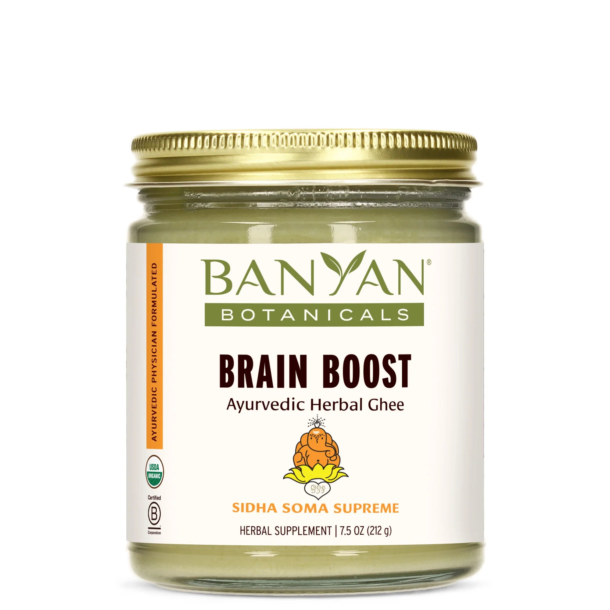 Sidha Soma Supreme Ashwagandha Brahmi Ghee (7.5 oz) (Now Brain Boost Ghee)