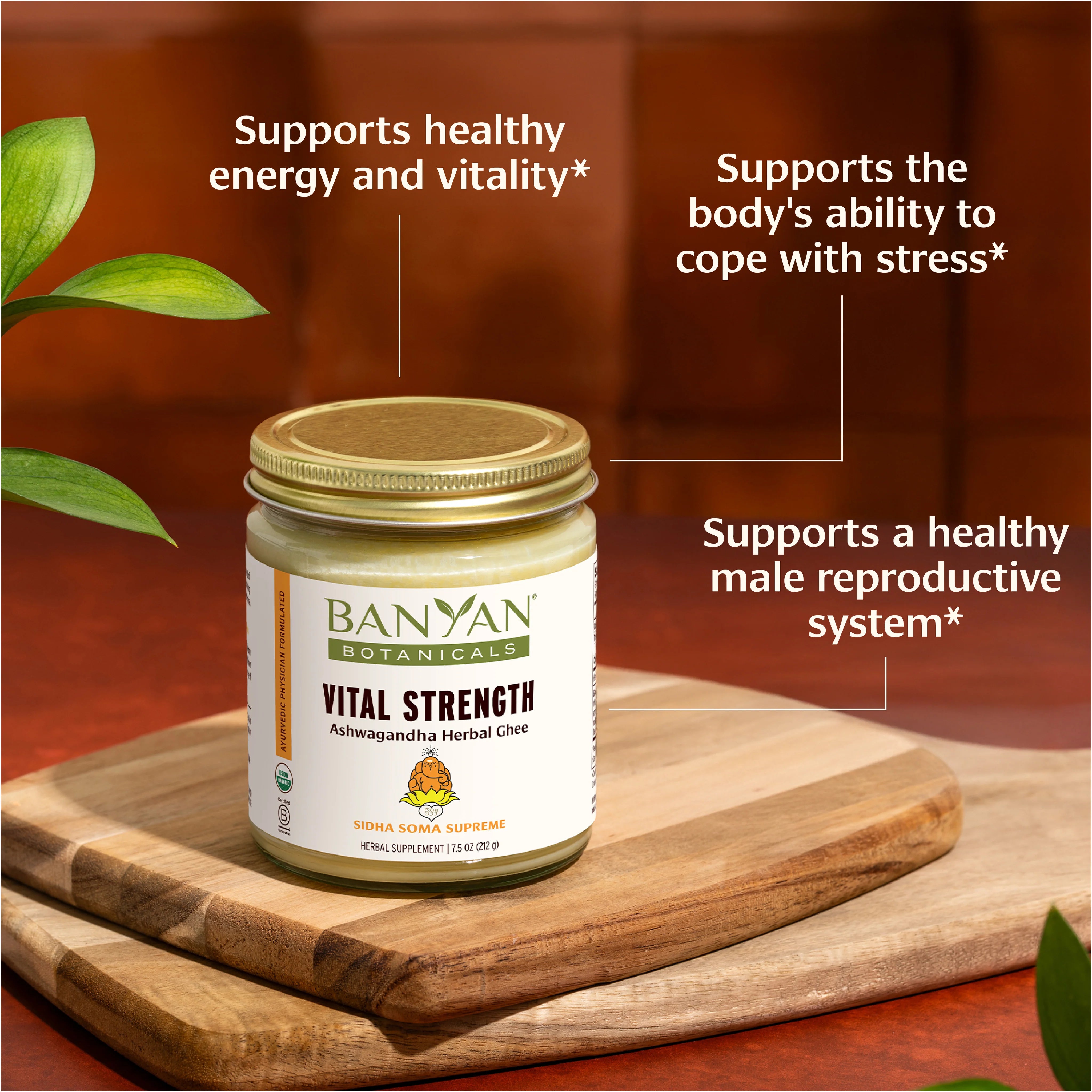 Sidha Soma Supreme Ashwagandha Ghee (7.5 oz) (Now Vital Strength Ghee)