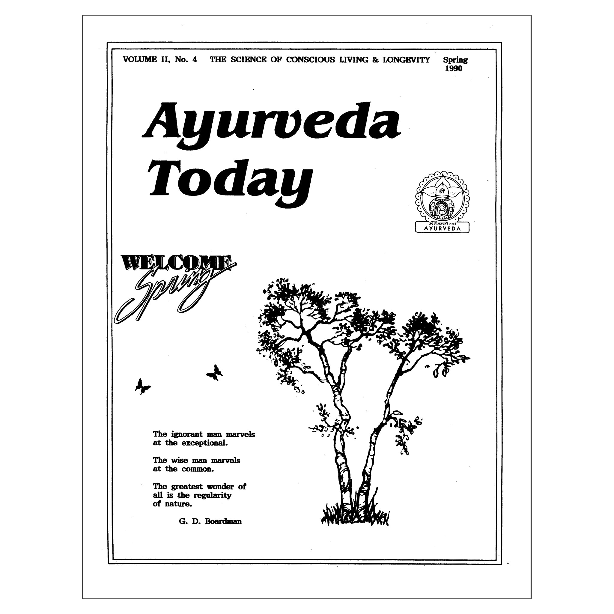 1990 Spring Ayurveda Today