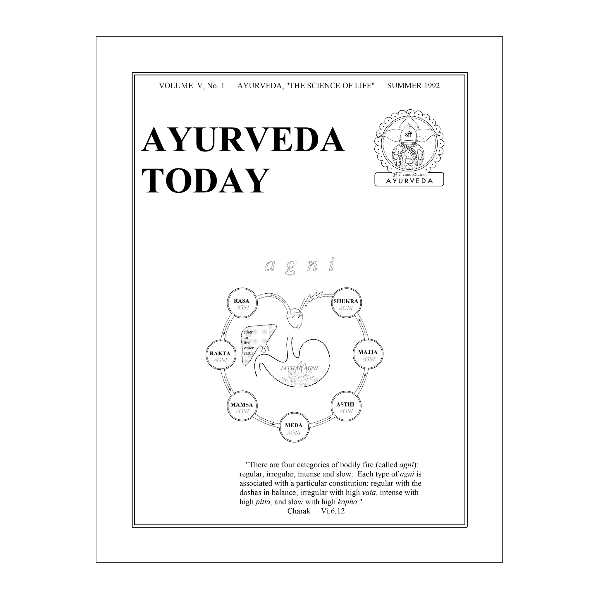 1992 Summer Ayurveda Today