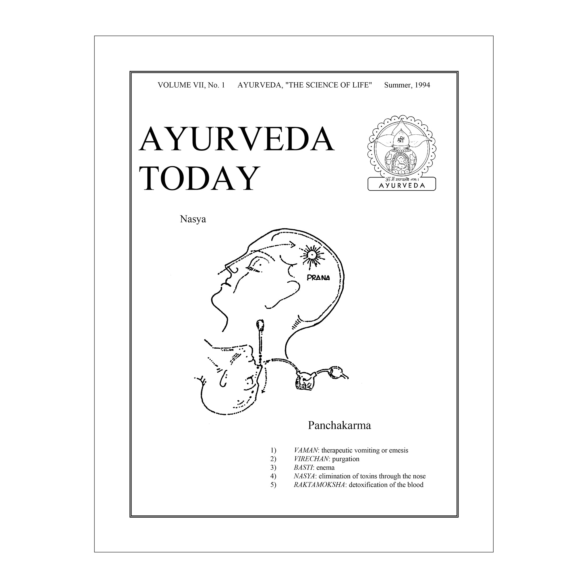 1994 Summer Ayurveda Today