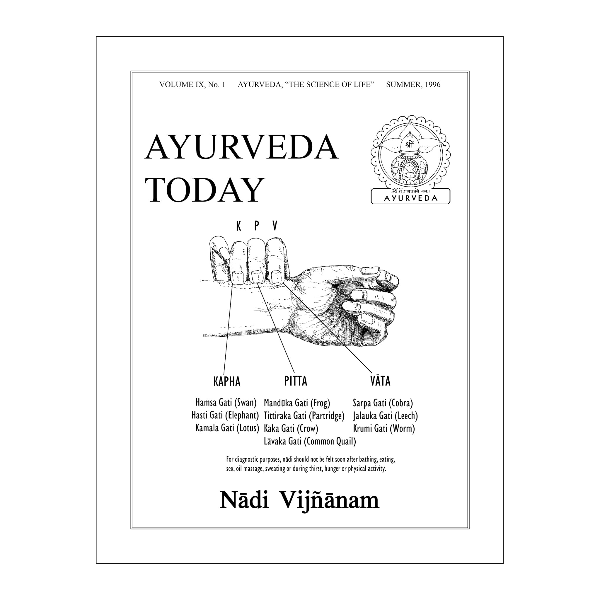 1996 Summer Ayurveda Today