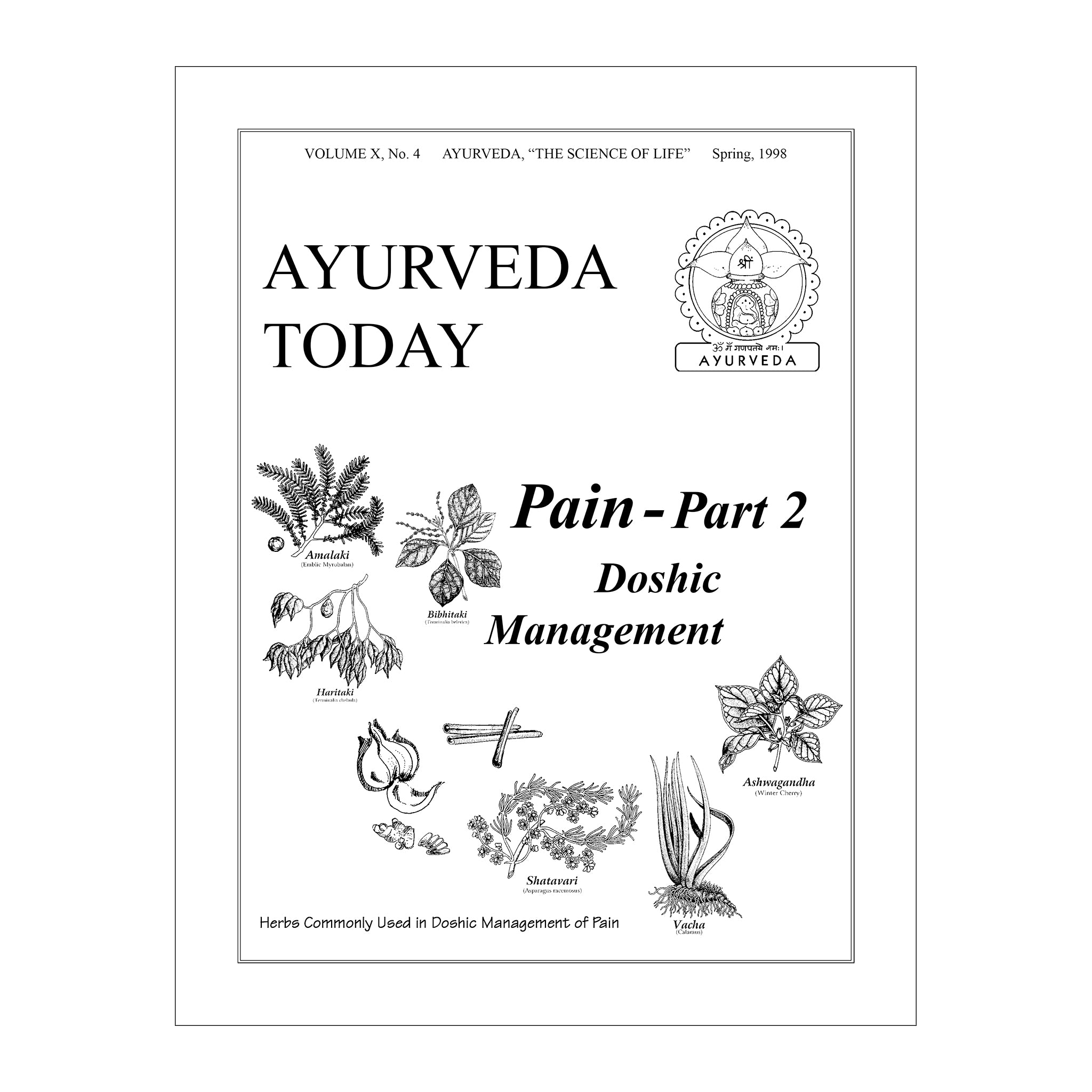 1998 Spring Ayurveda Today