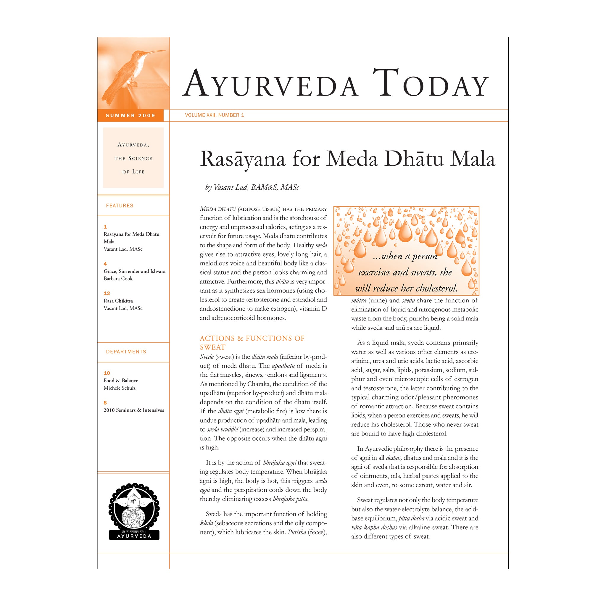 2009 Summer Ayurveda Today