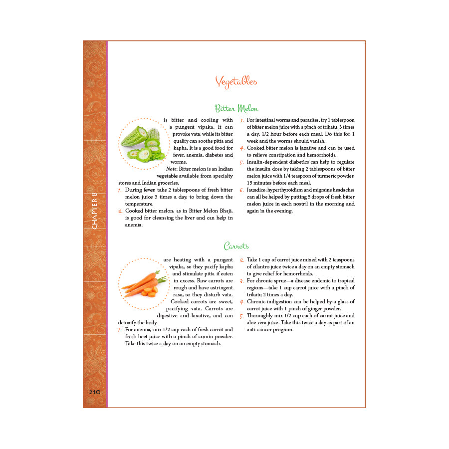 Ayurvedic Cooking for Self Healing Hard Cover by Dr. Vasant Lad and Usha Lad