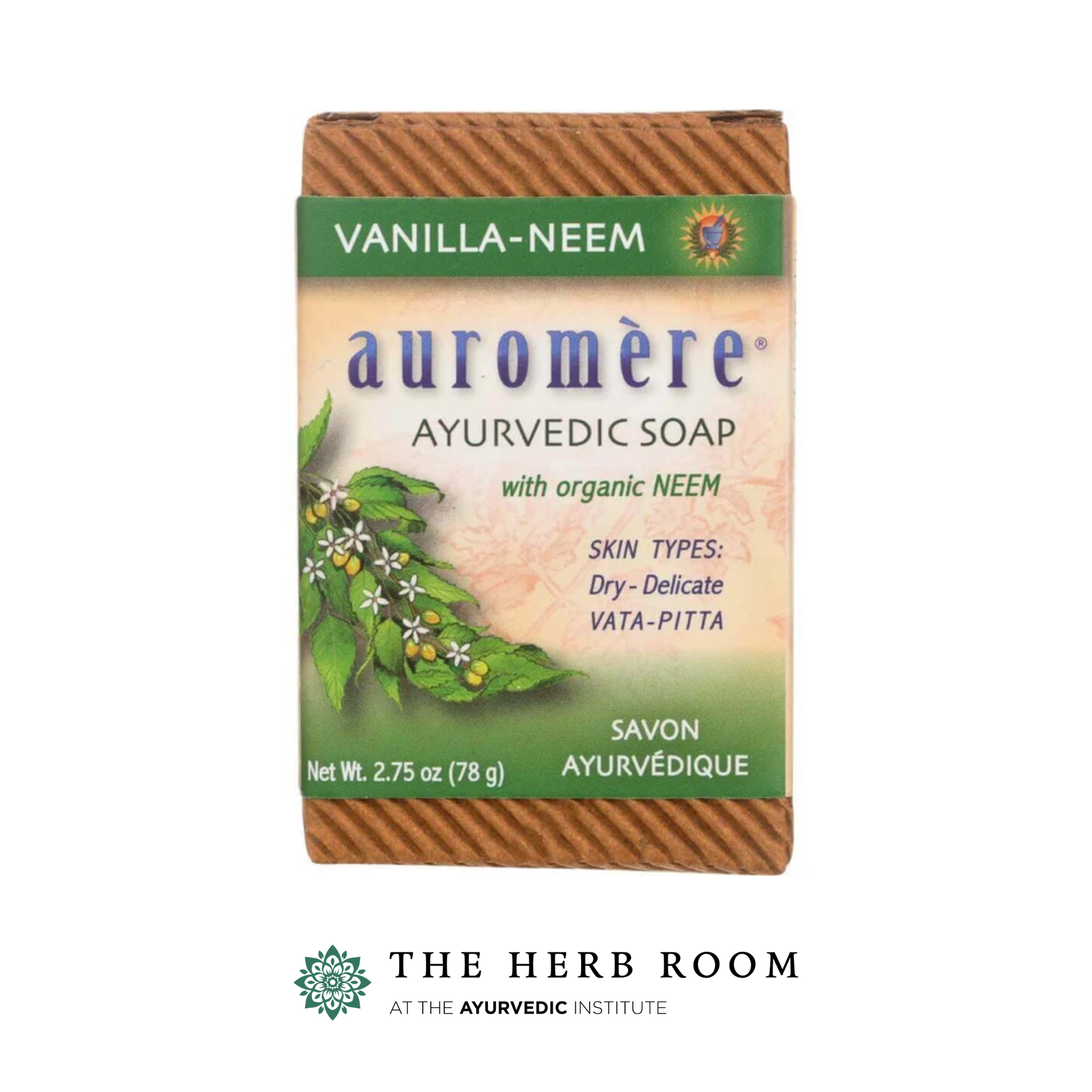 Auromere Vanilla-Neem Ayurvedic Soap