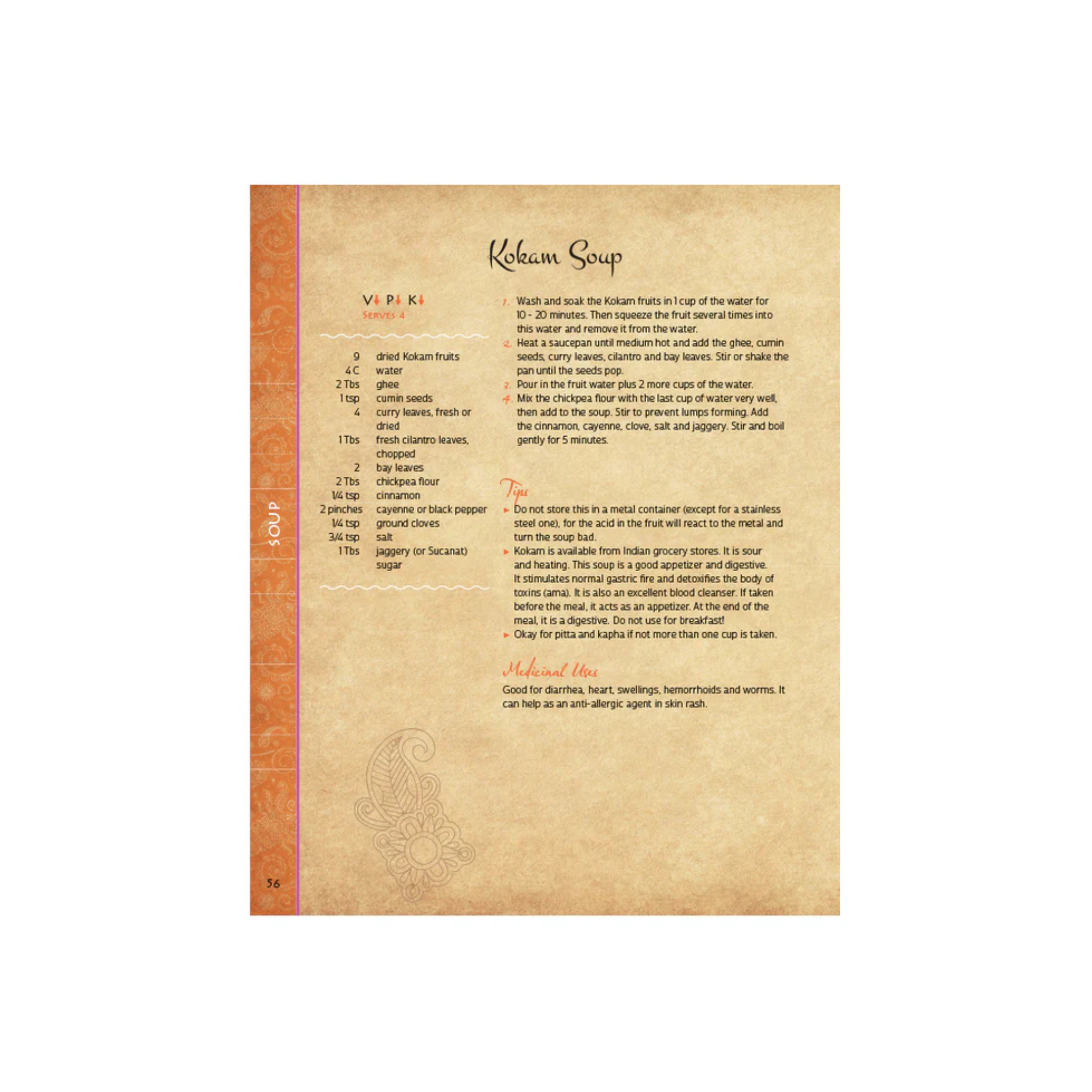 Ayurvedic Cooking for Self Healing Hard Cover by Dr. Vasant Lad and Usha Lad