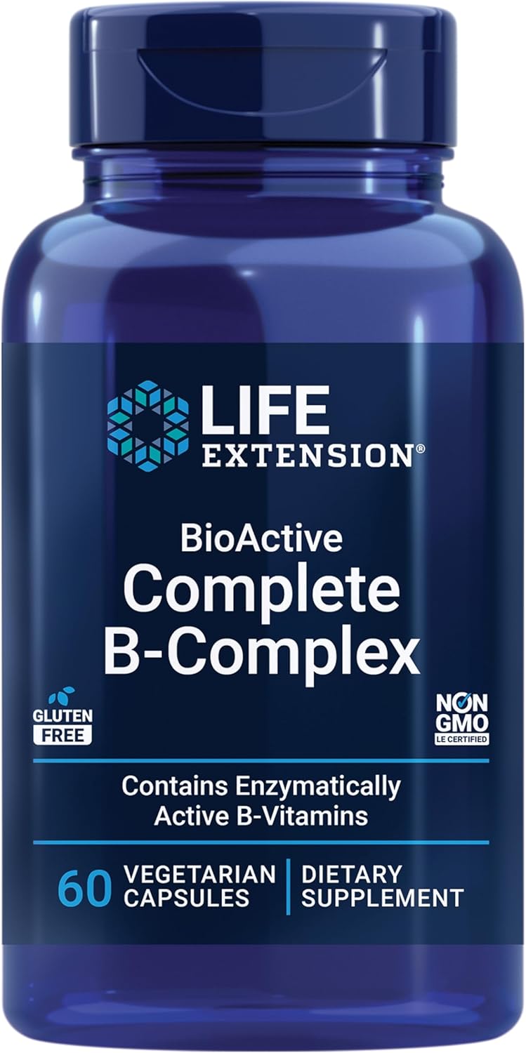 Life Extension BioActive Complete B-Complex  (60 Vegetarian caps)