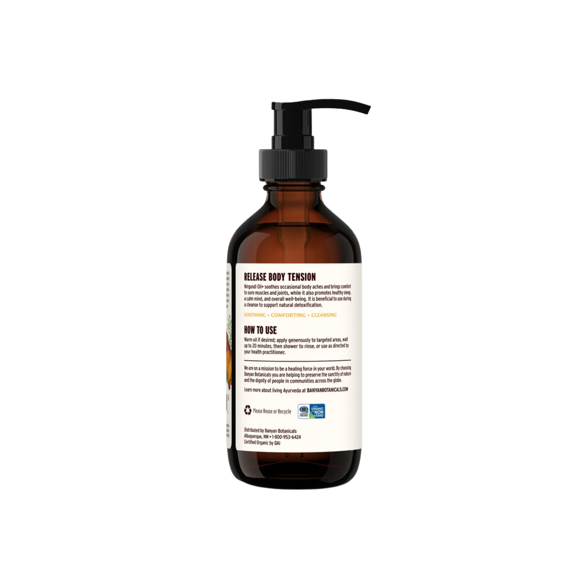 Banyan Botanicals Sidha Soma Supreme Nirgundi Oil+ (8 oz)