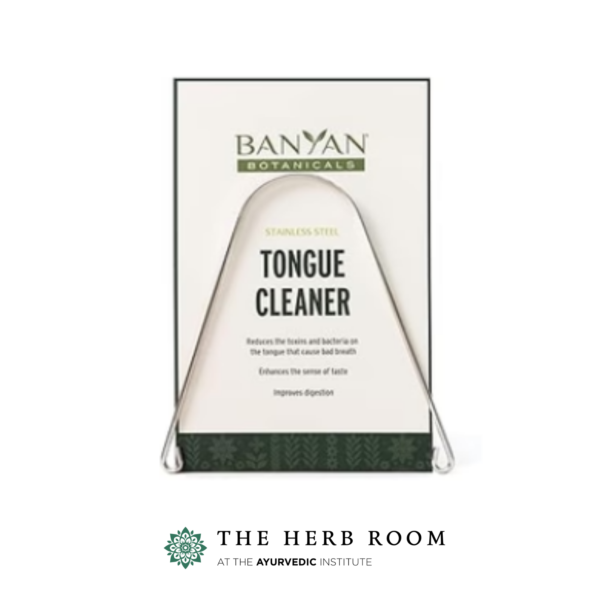Banyan Botanicals Tongue Scraper Stainless, Tridoshic