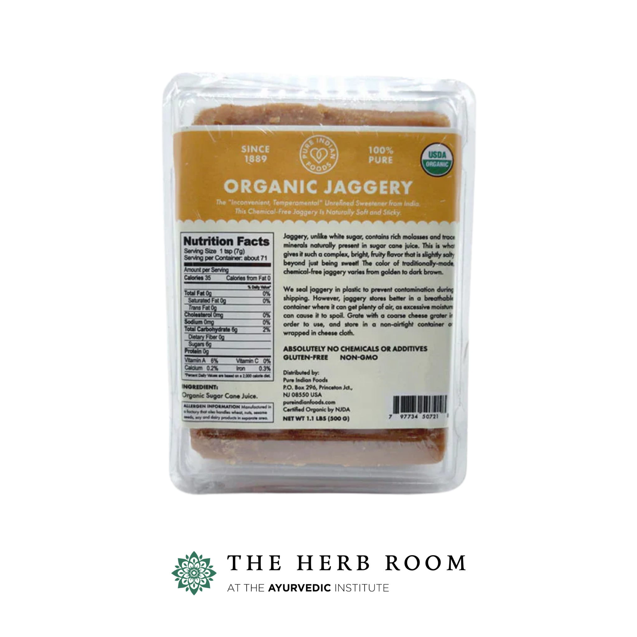 Pure Indian Foods Jaggery (1.1 lbs)