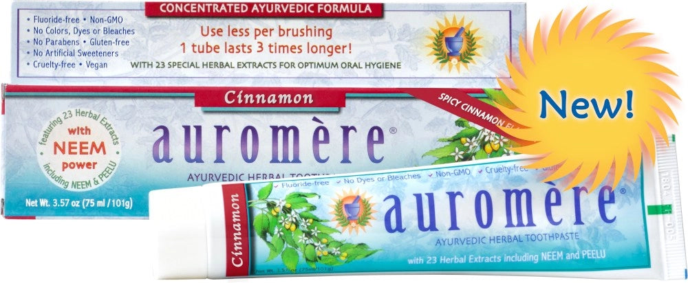 Auromere Ayurvedic Herbal Toothpaste Cinnamon