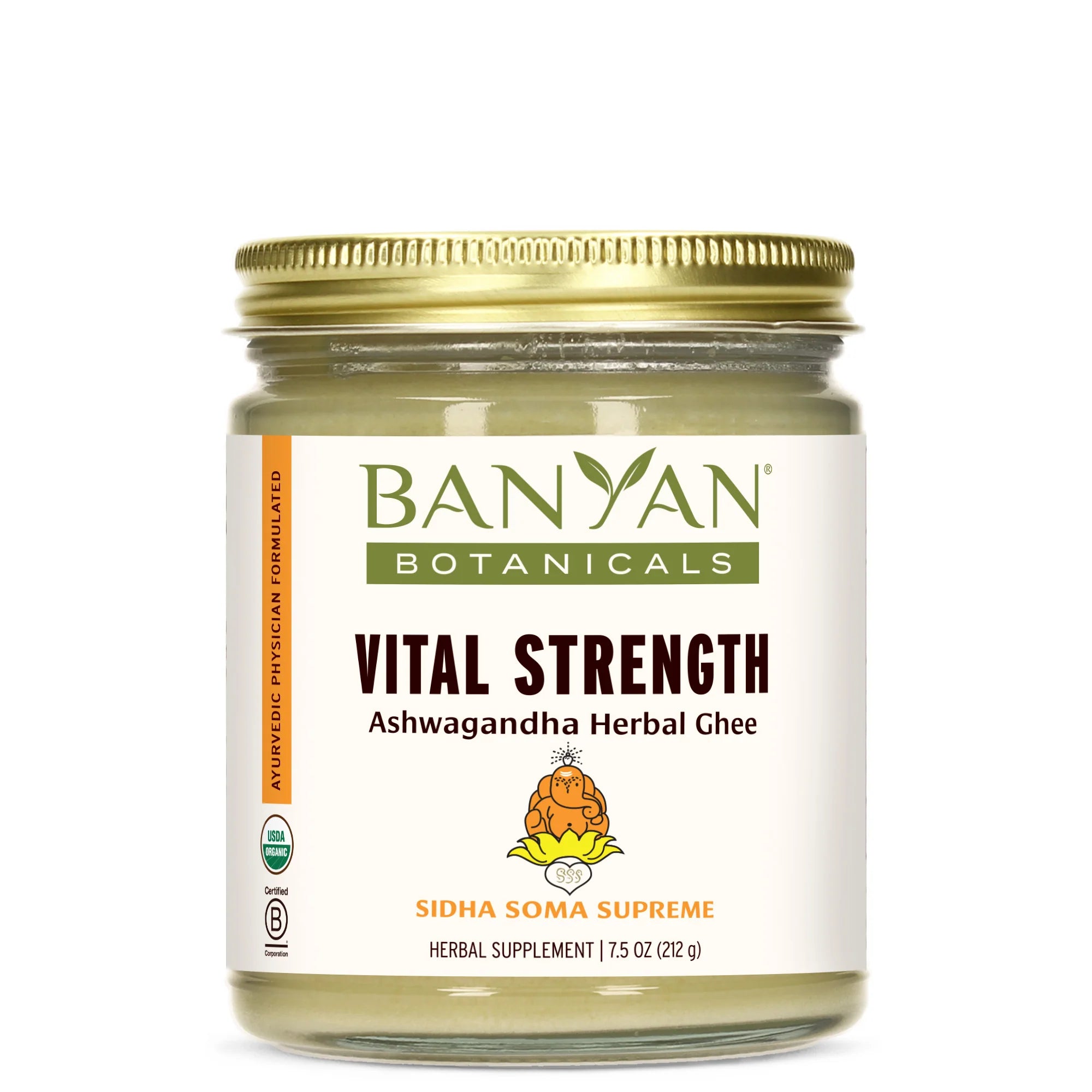 Sidha Soma Supreme Ashwagandha Ghee (7.5 oz) (Now Vital Strength Ghee)