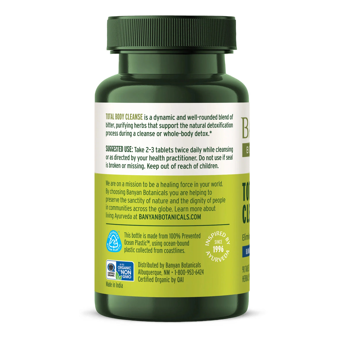 Banyan Botanicals Total Body Cleanse Tablets
