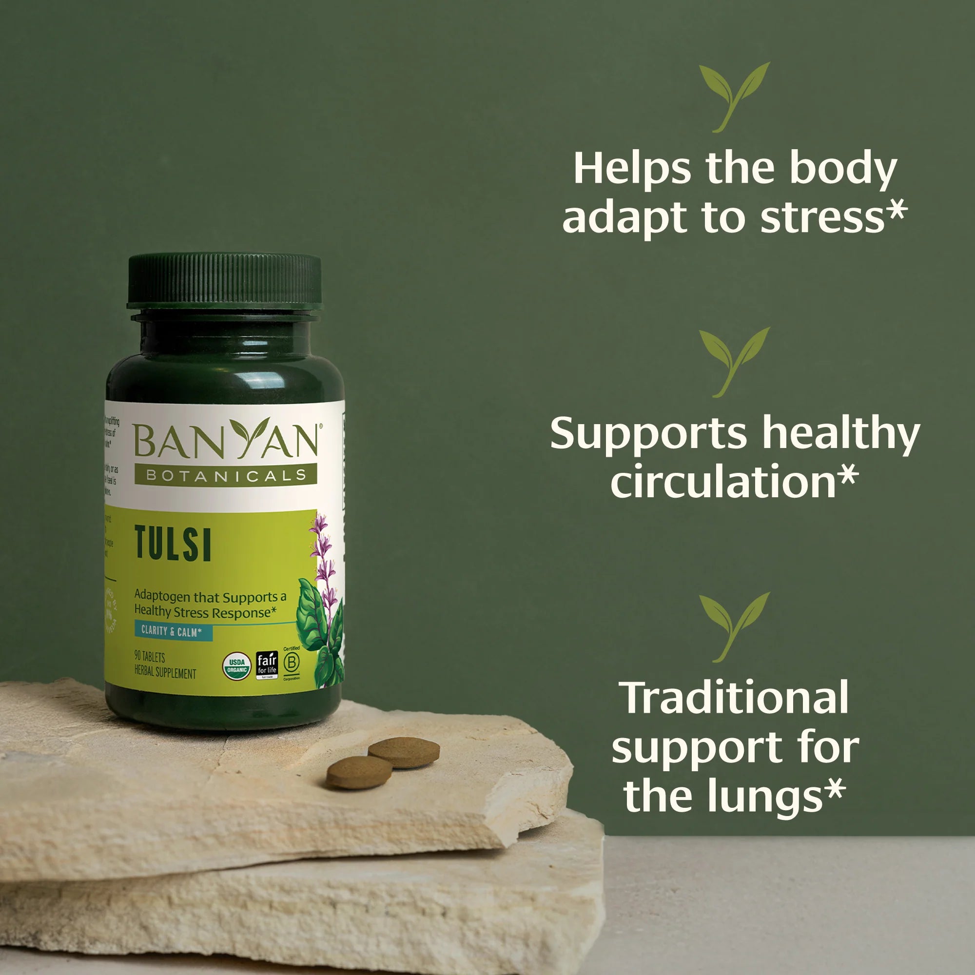Banyan Botanicals Tulsi Tablets