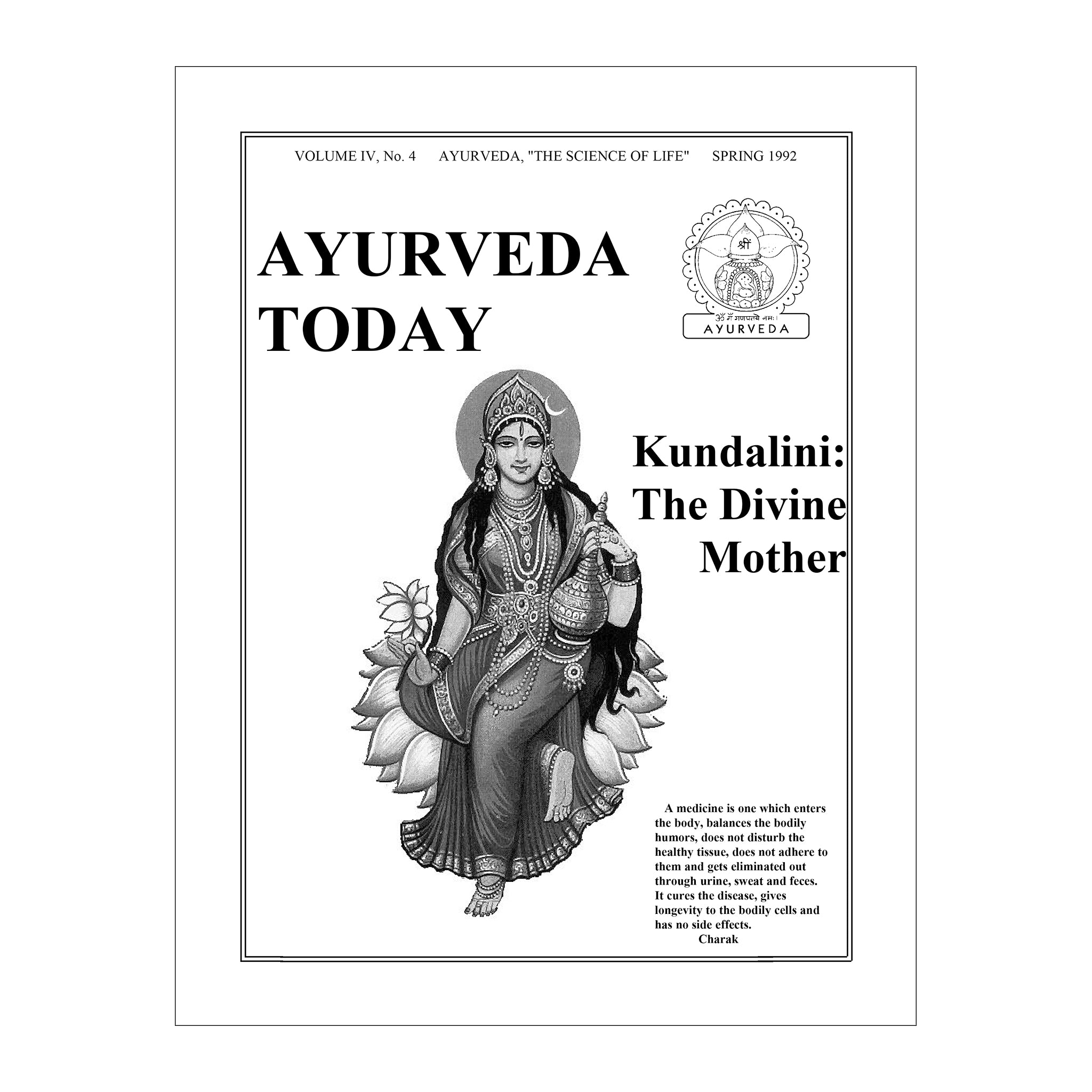 1992 Spring Ayurveda Today