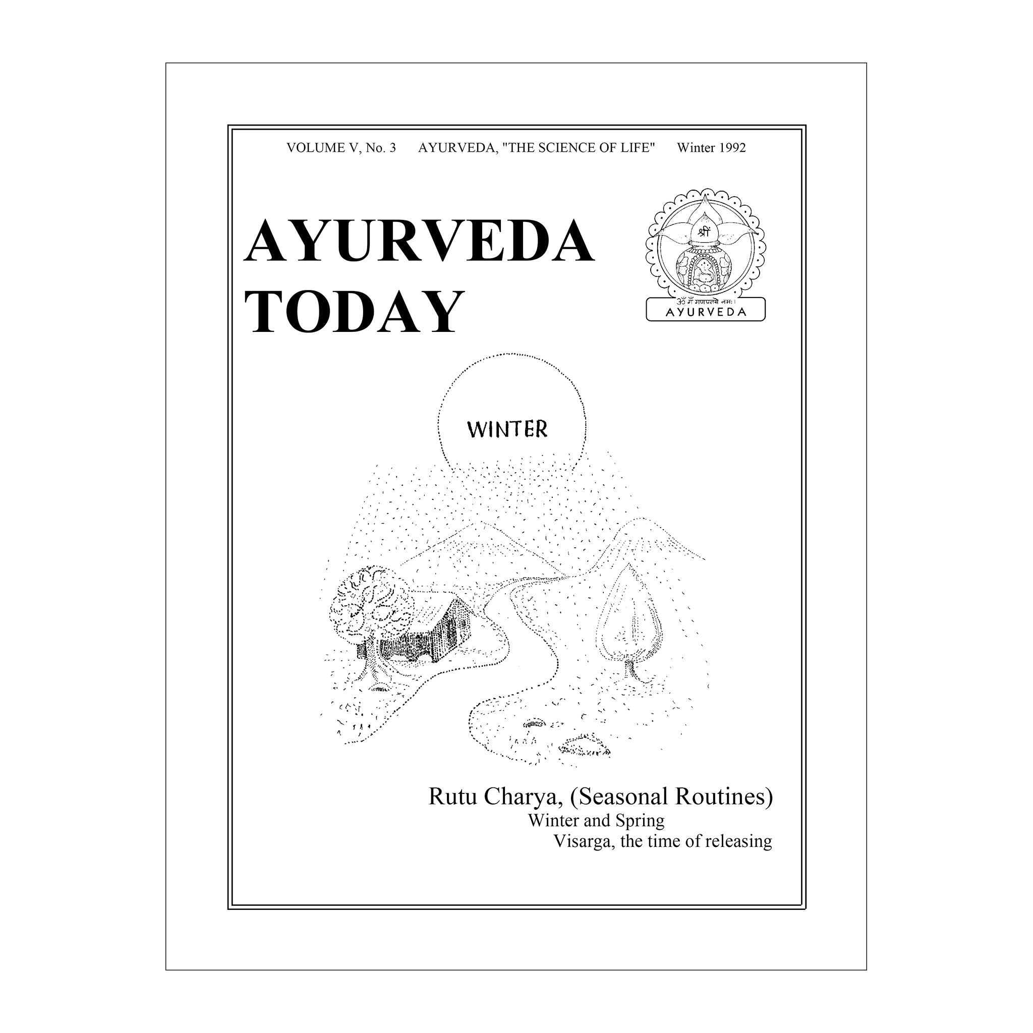 1992 Winter Ayurveda Today