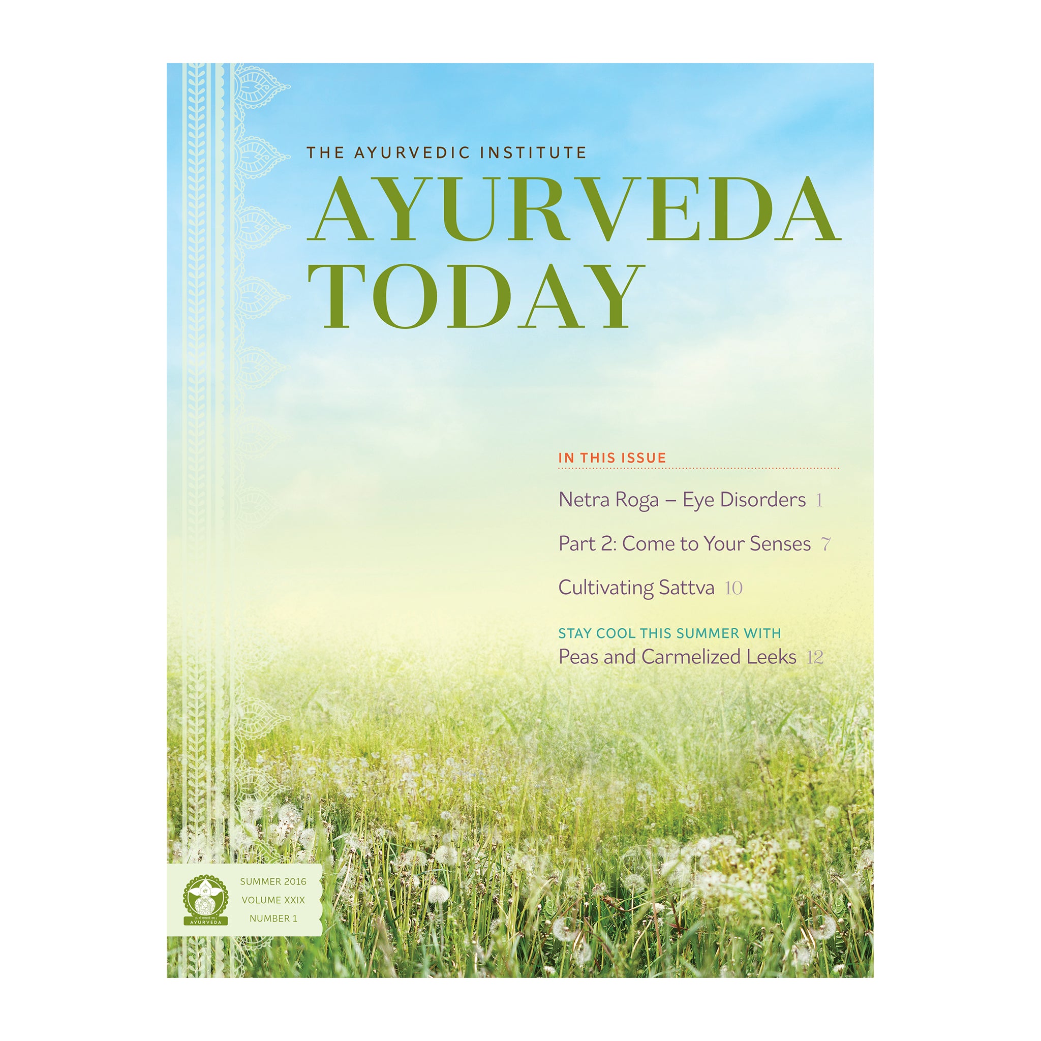 2016 Summer Ayurveda Today