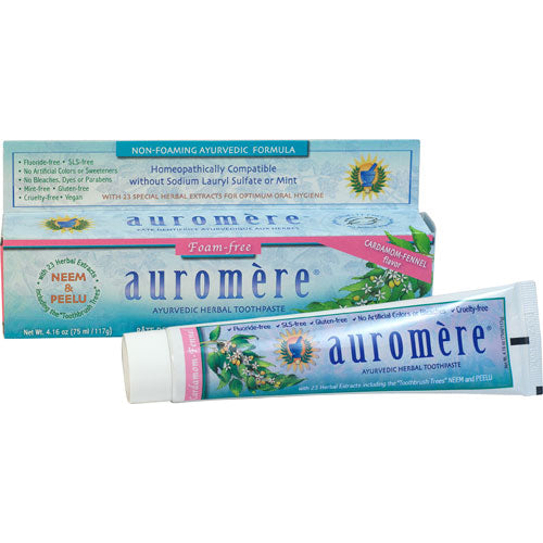 Auromere Cardamom Toothpaste (foam free)