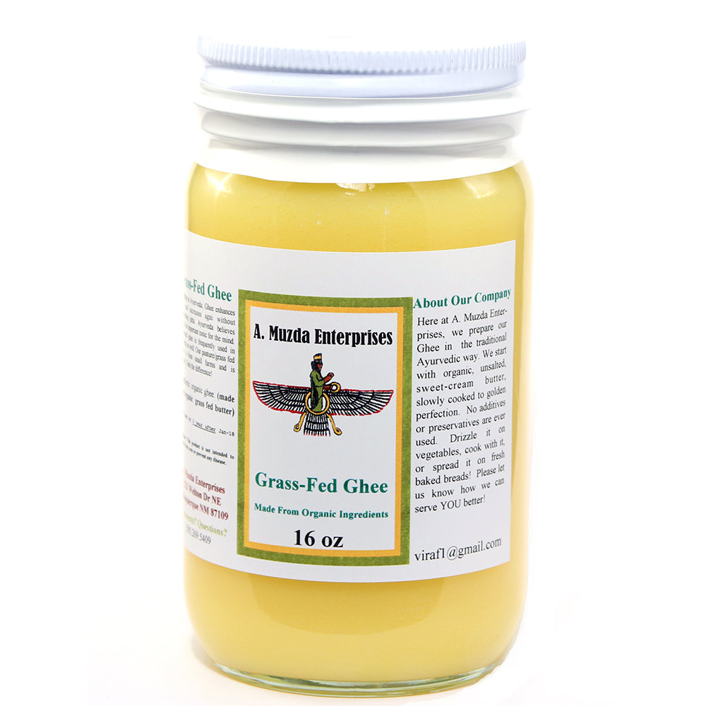 Muzda Enterprises Ghee, Grass Fed (16 oz)